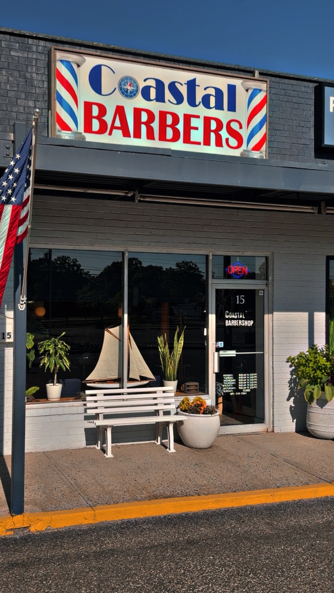 Coastal Barbershop storefront in Waretown